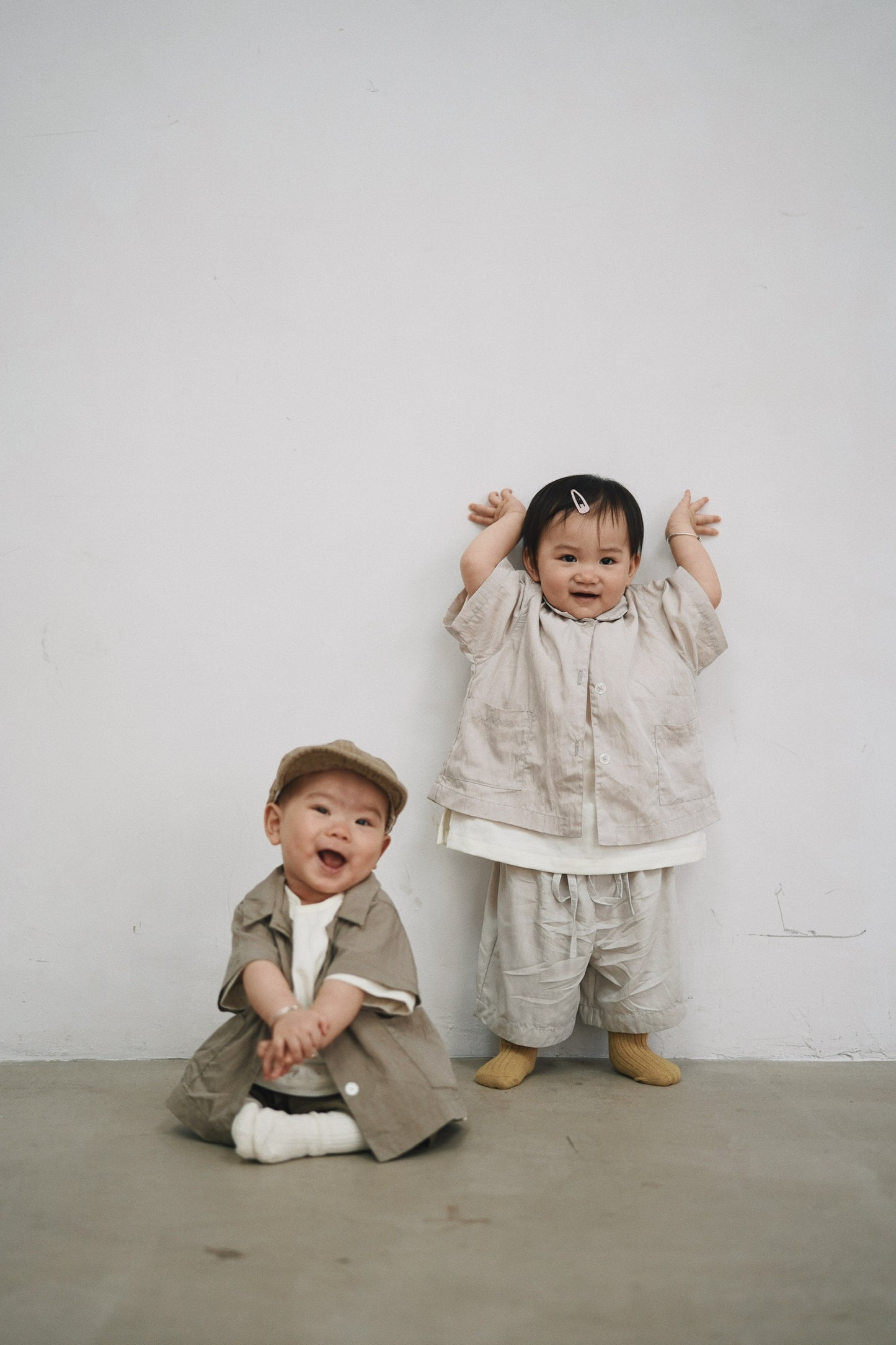 Kids 套裝綁繩褲