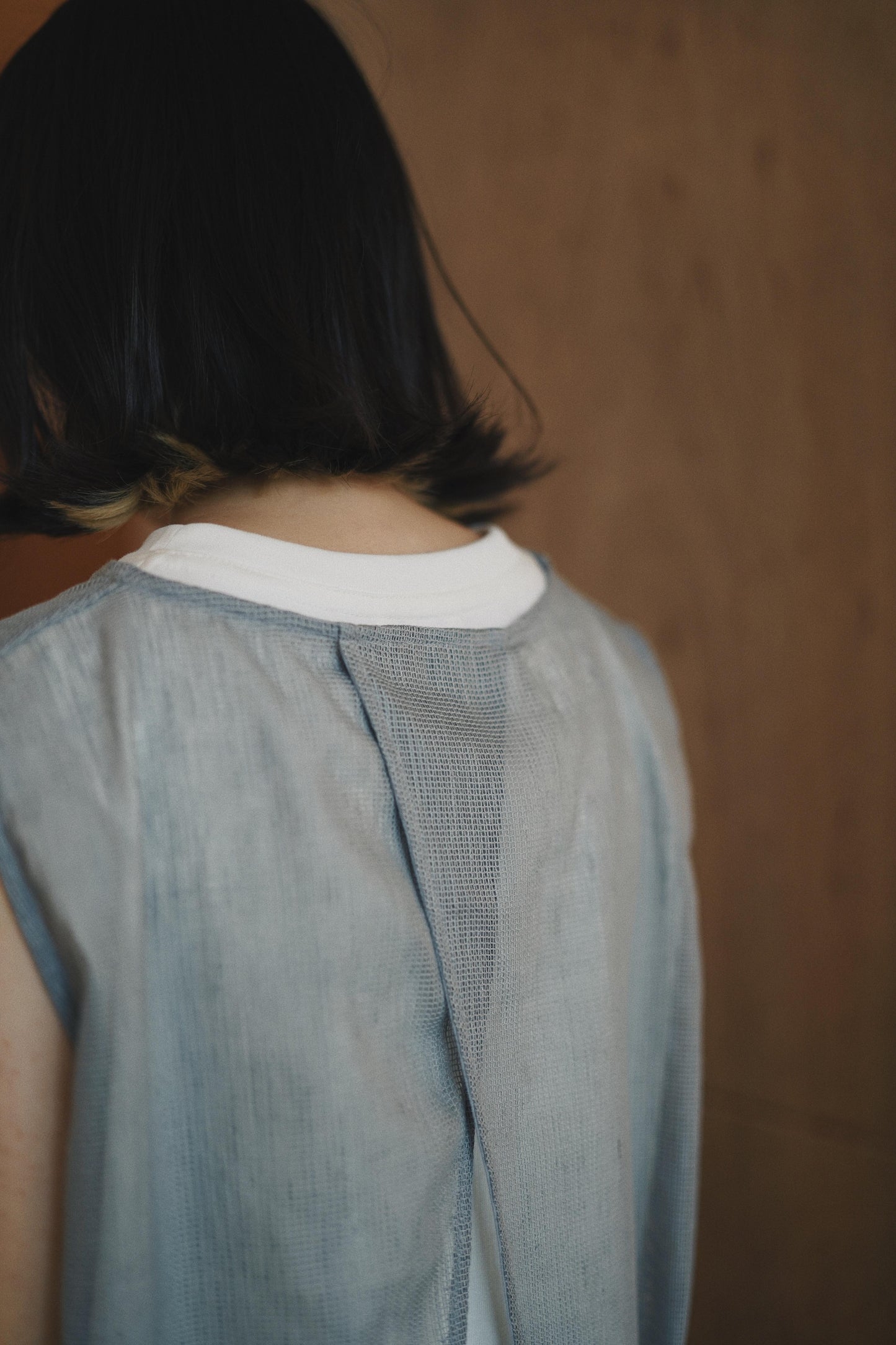 mesh sleeveless top