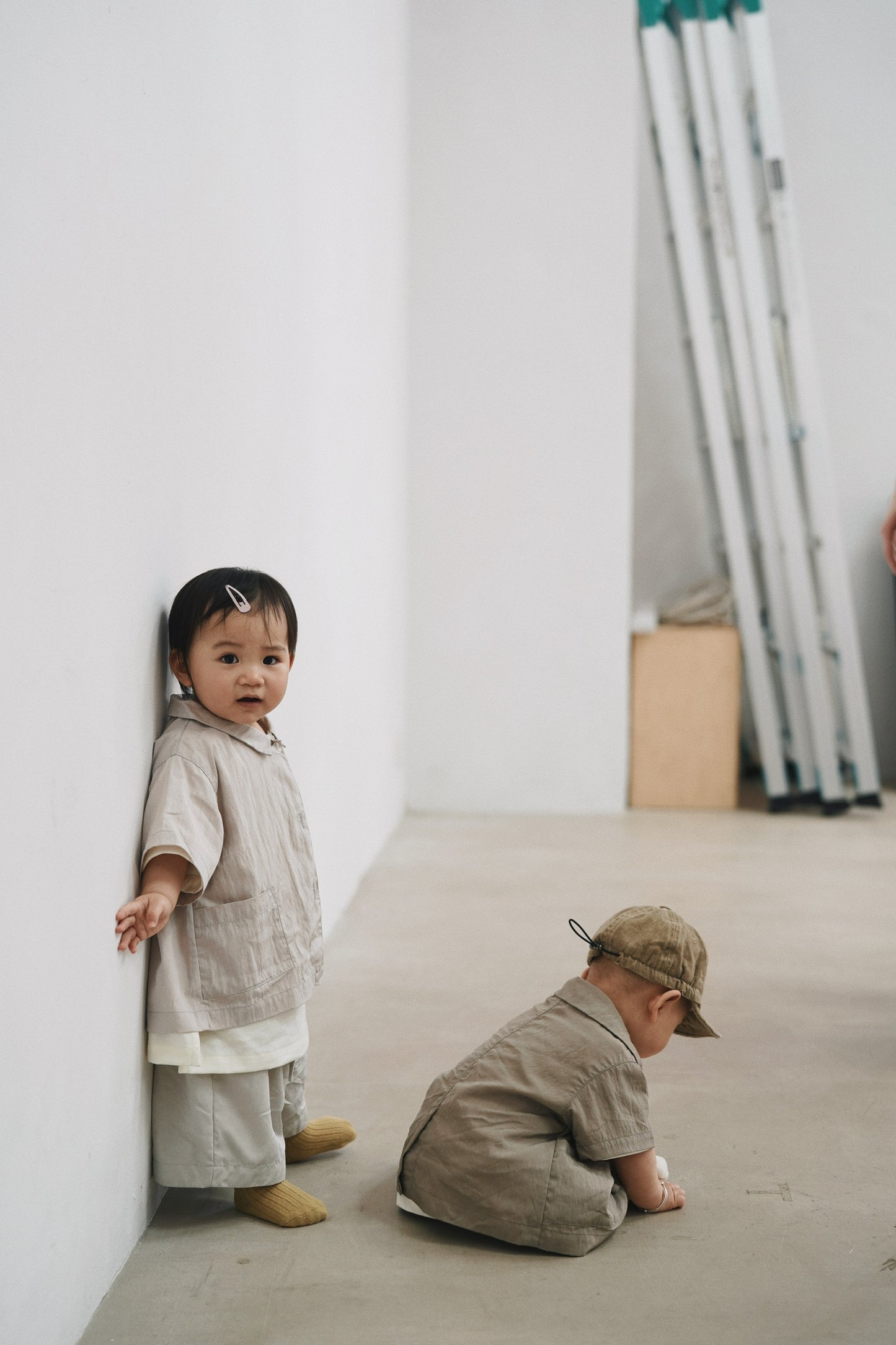 Kids 套裝綁繩褲