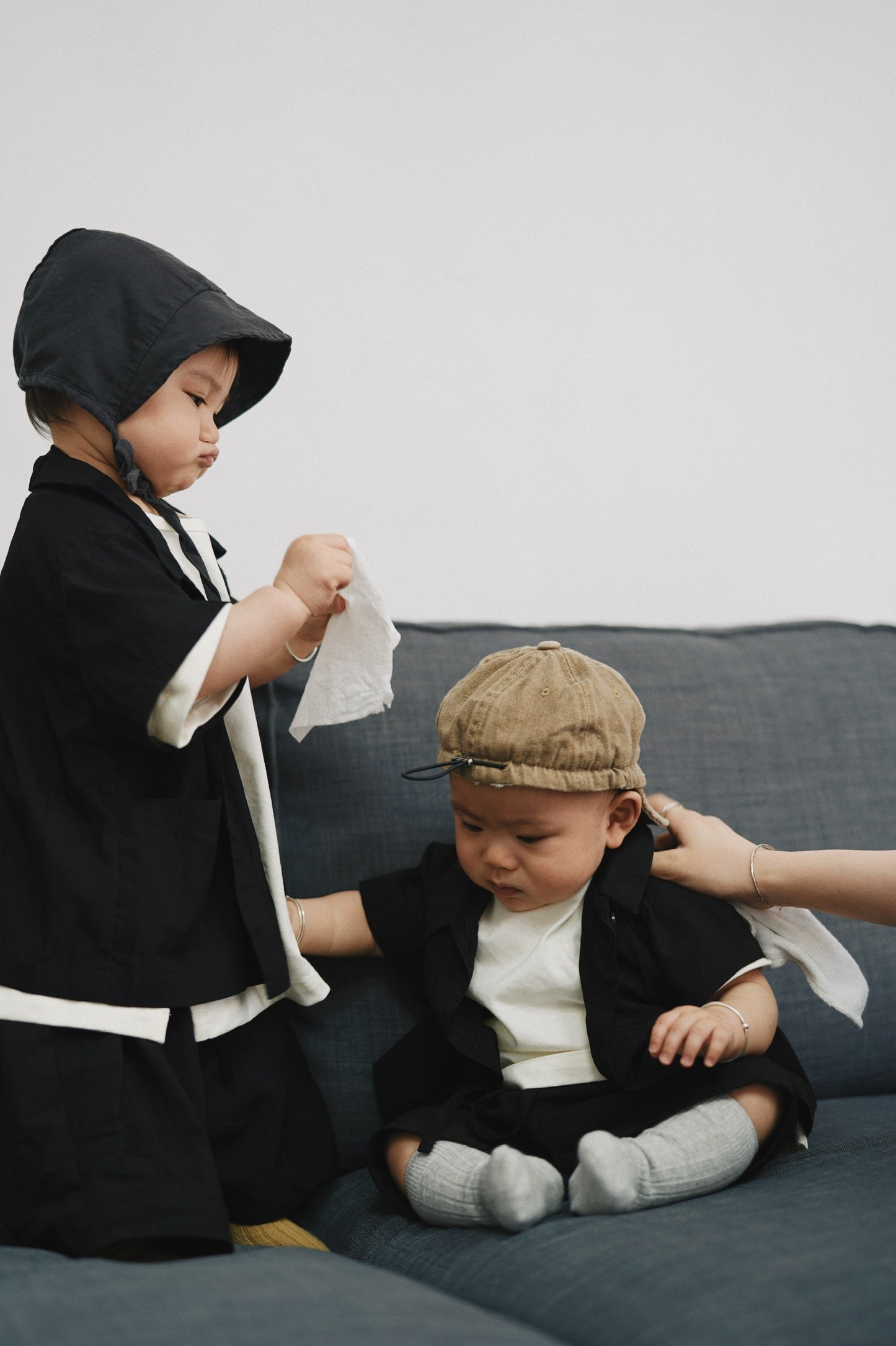 Kids 套裝綁繩褲