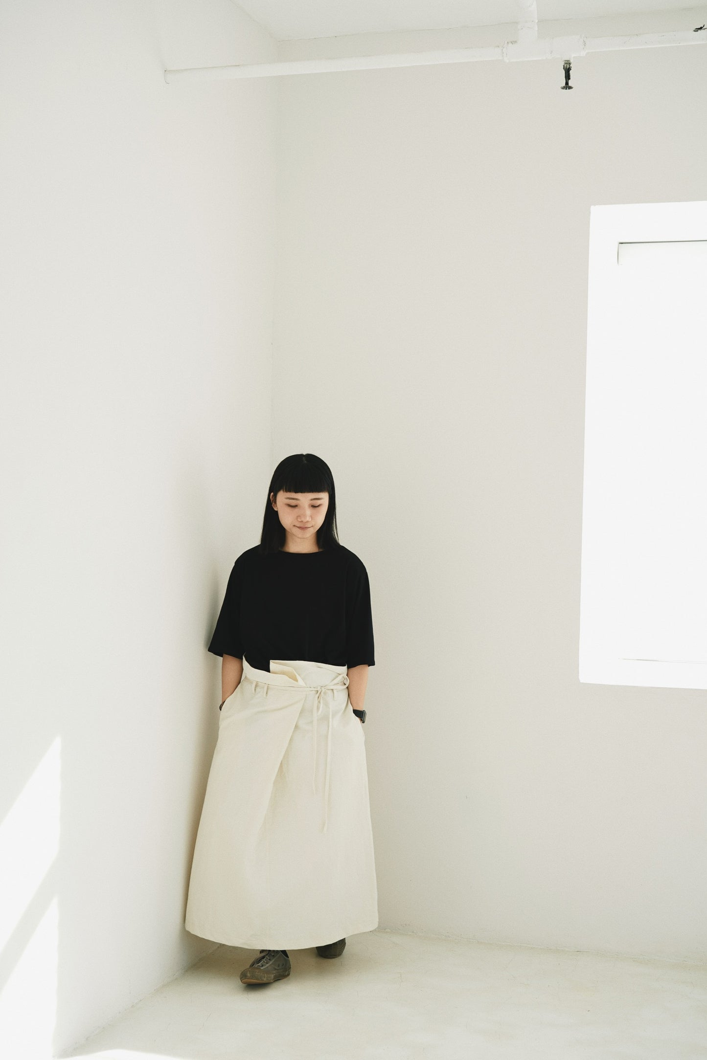 前幅束腰花邊裙