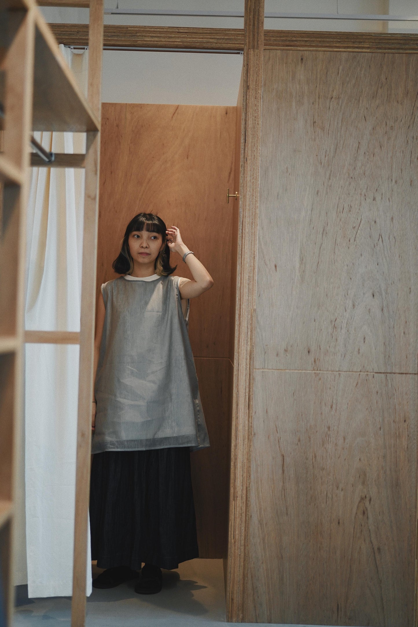 mesh sleeveless top