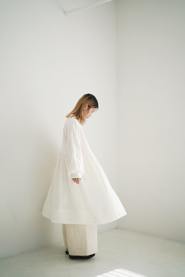 LINEN LONG SLEEVE DRESS