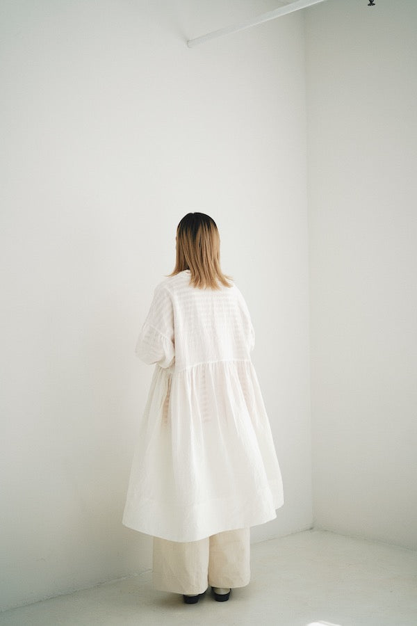 LINEN LONG SLEEVE DRESS