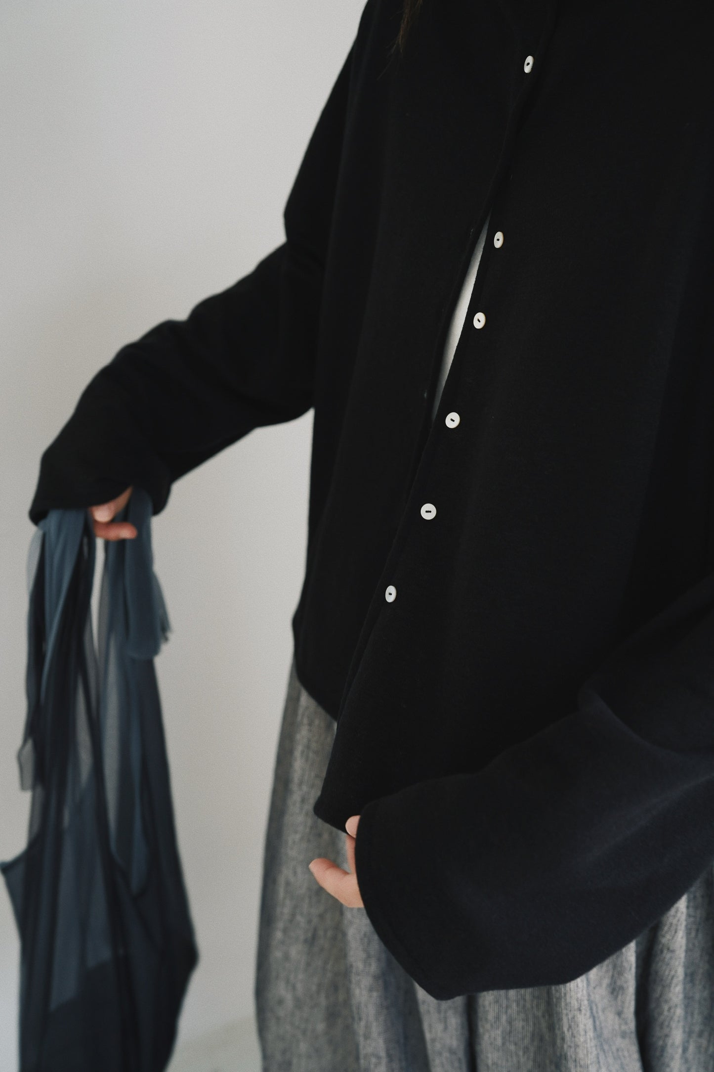 一字領闊身外套