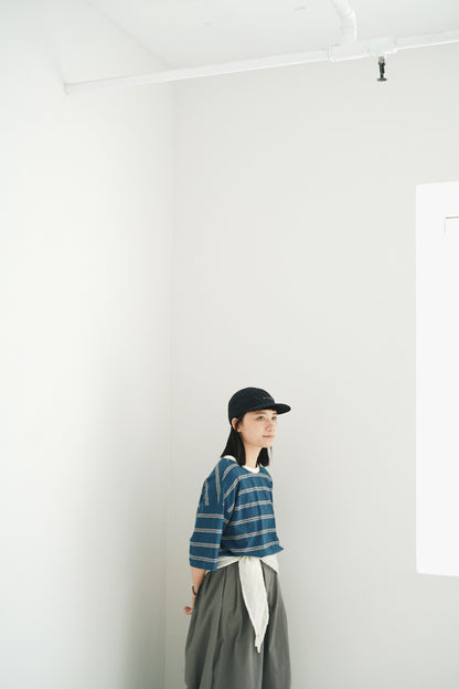 寬鬆間條tee