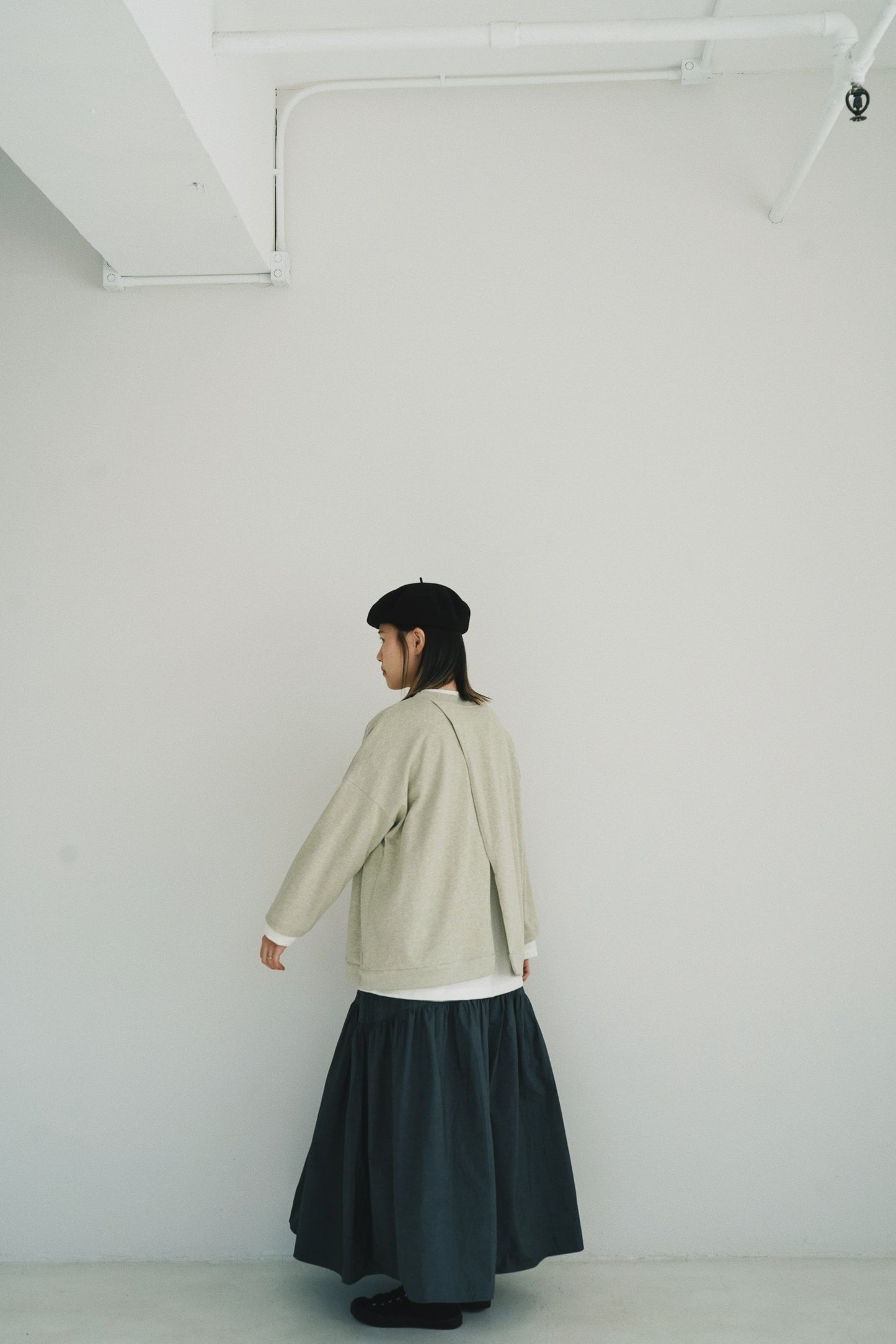 背脊開叉棉tee