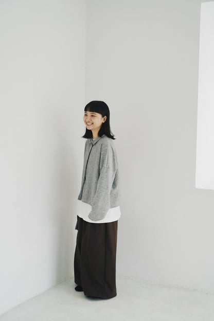 一字領闊身外套