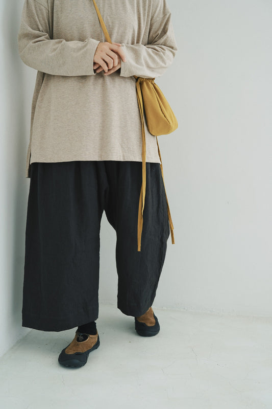 麻質底浪褲