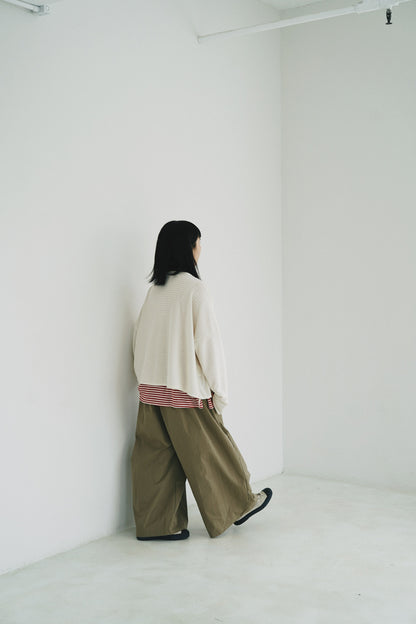 一字領闊身外套