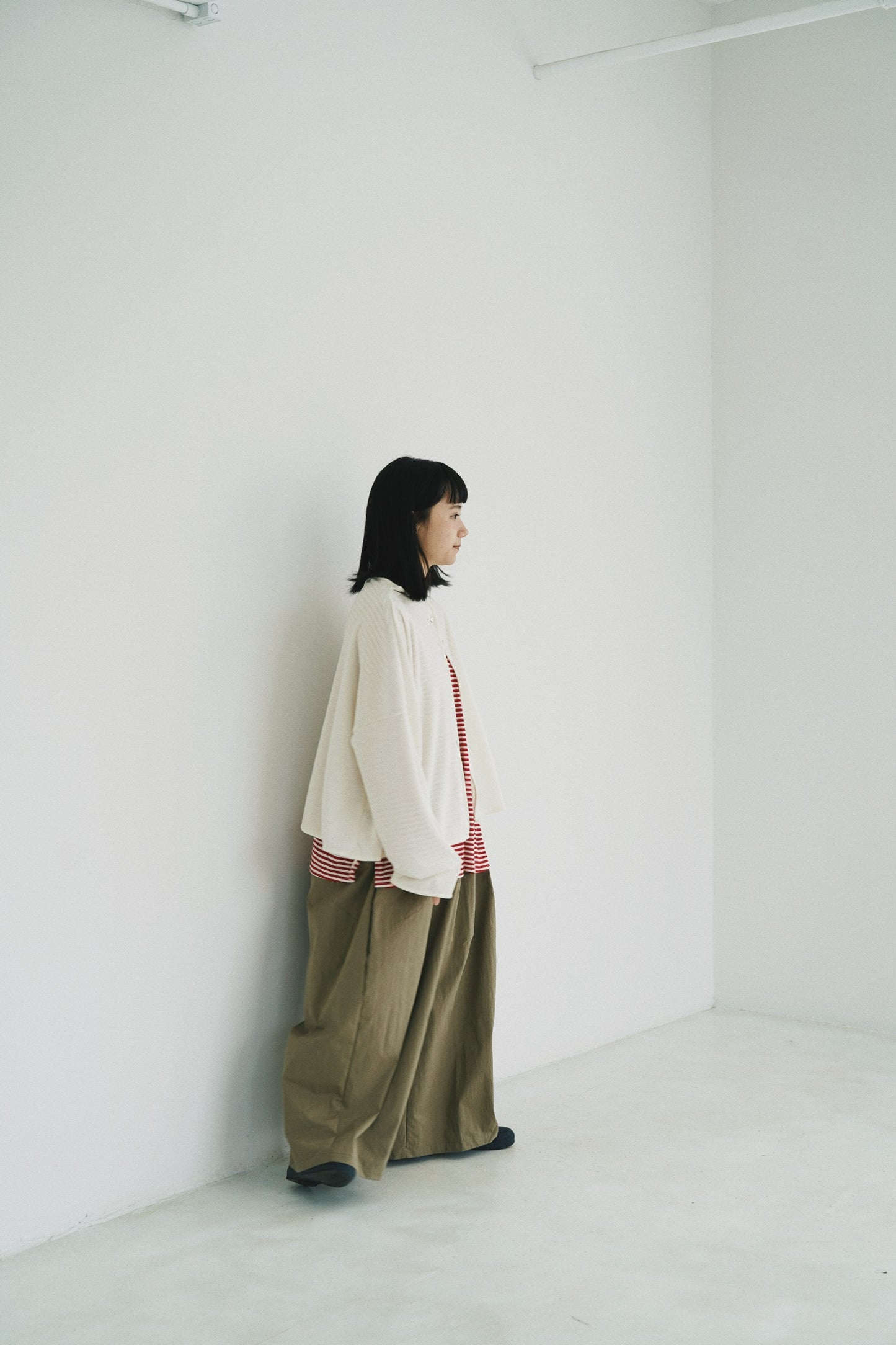 一字領闊身外套