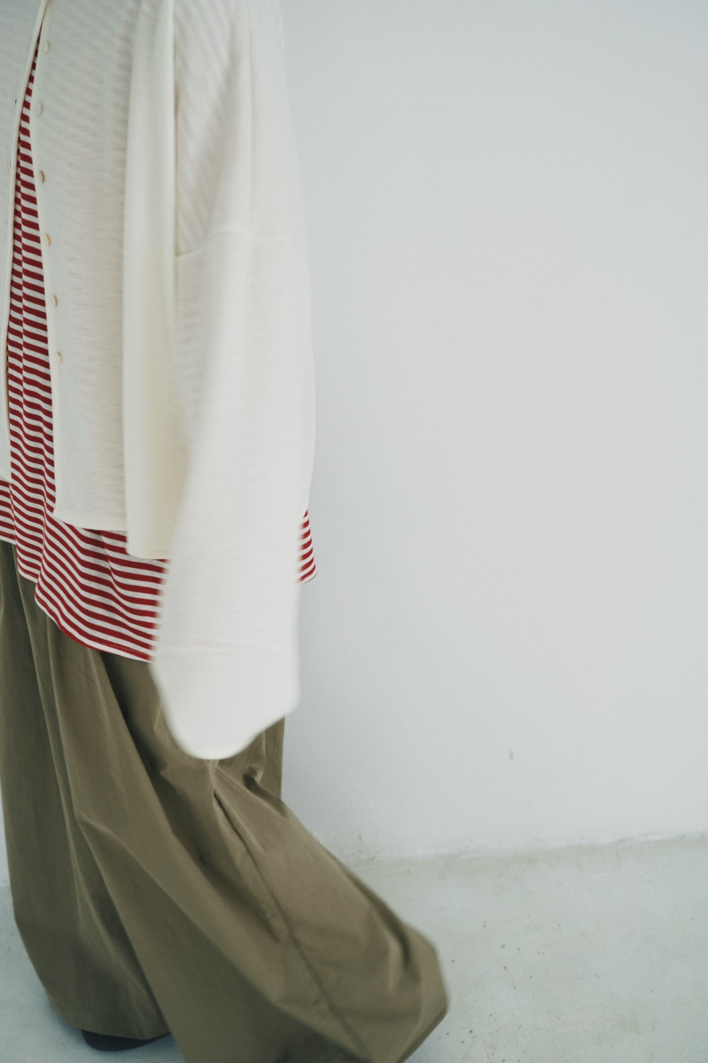 一字領闊身外套