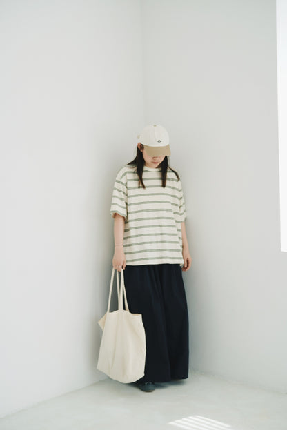 寬鬆間條tee