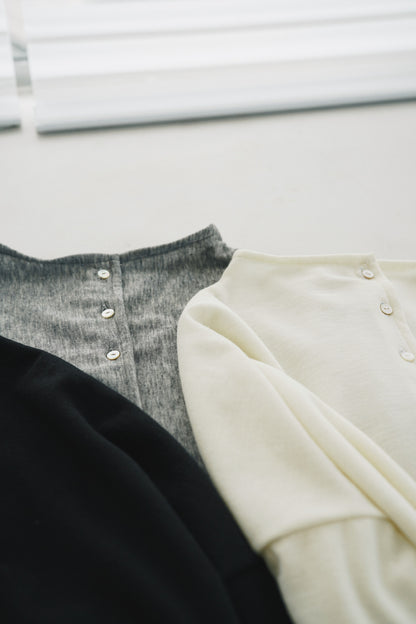 一字領闊身外套