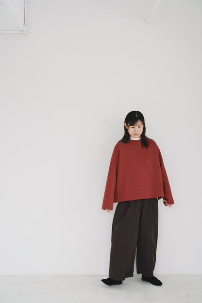 闊領泡泡紋top