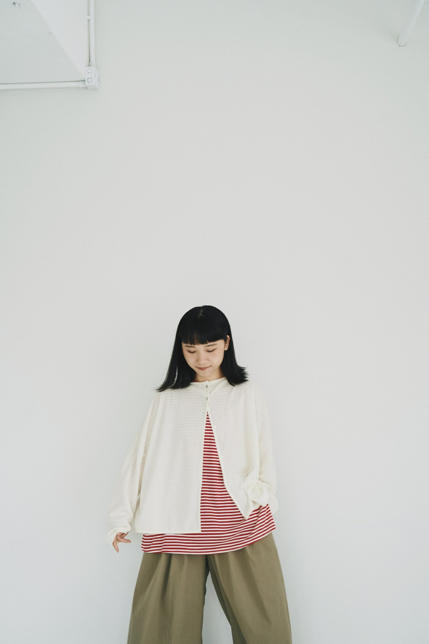 一字領闊身外套