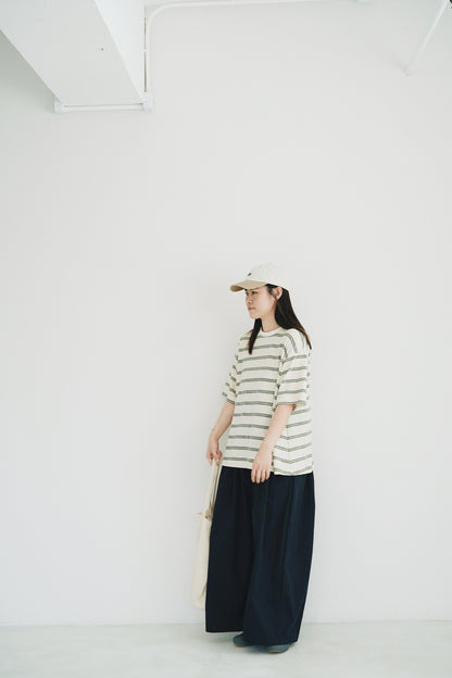寬鬆間條tee