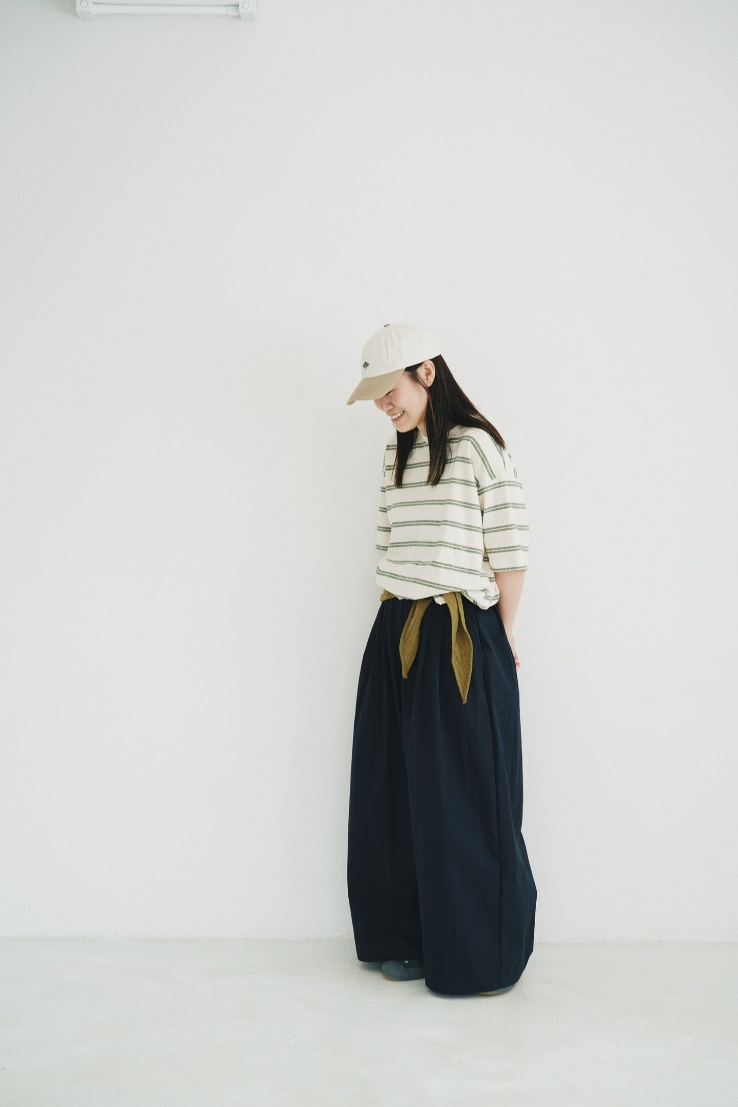 寬鬆間條tee