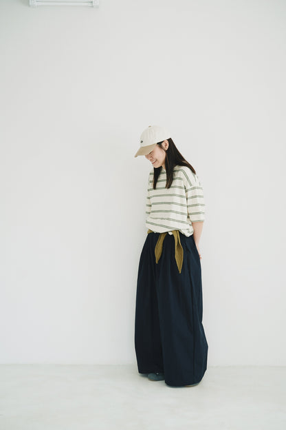 寬鬆間條tee