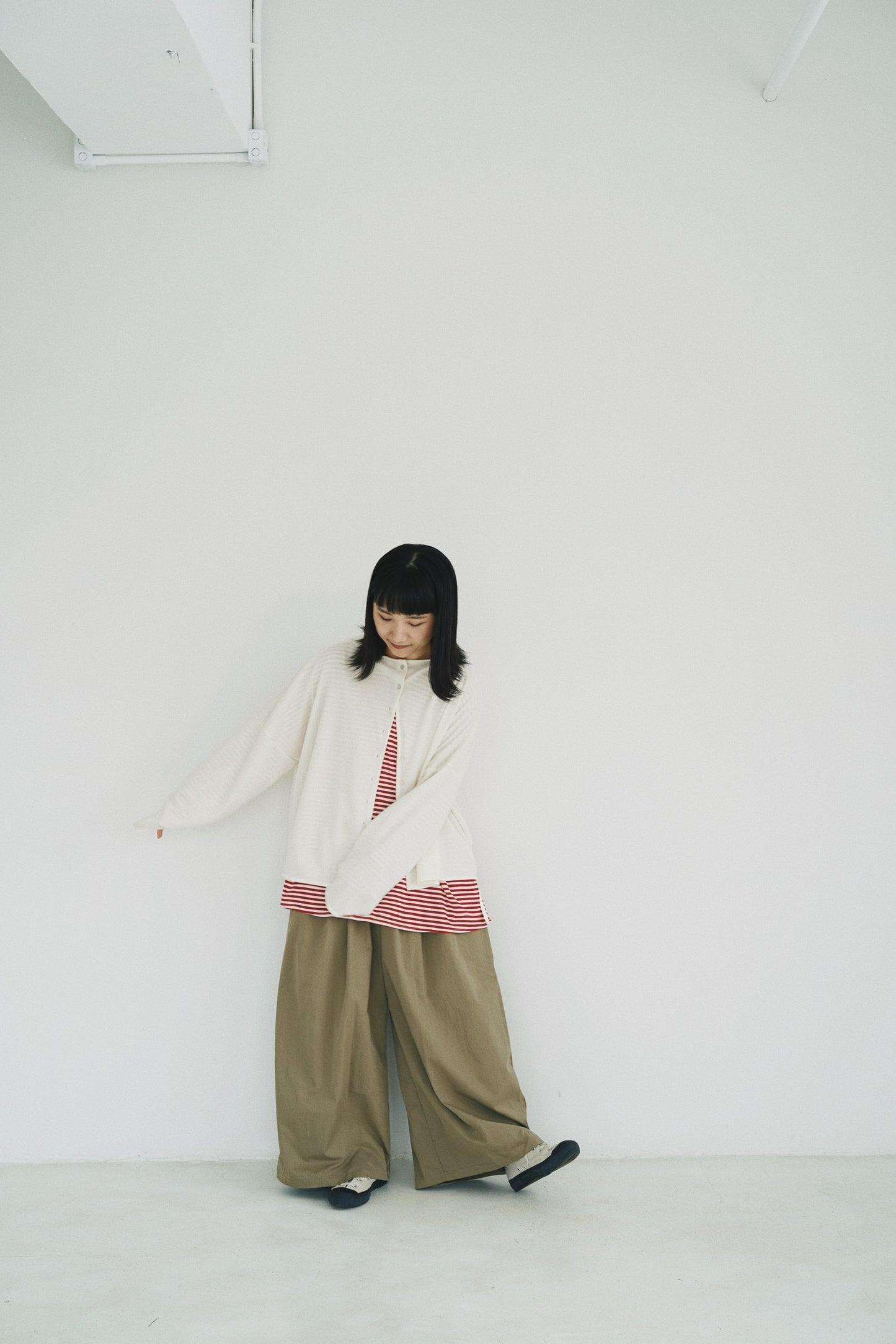 一字領闊身外套