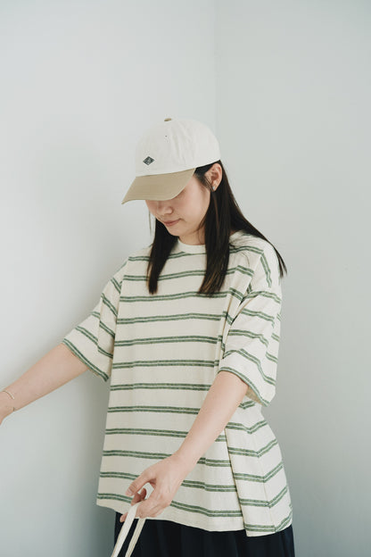 寬鬆間條tee