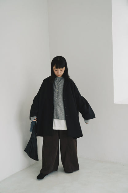 一字領闊身外套