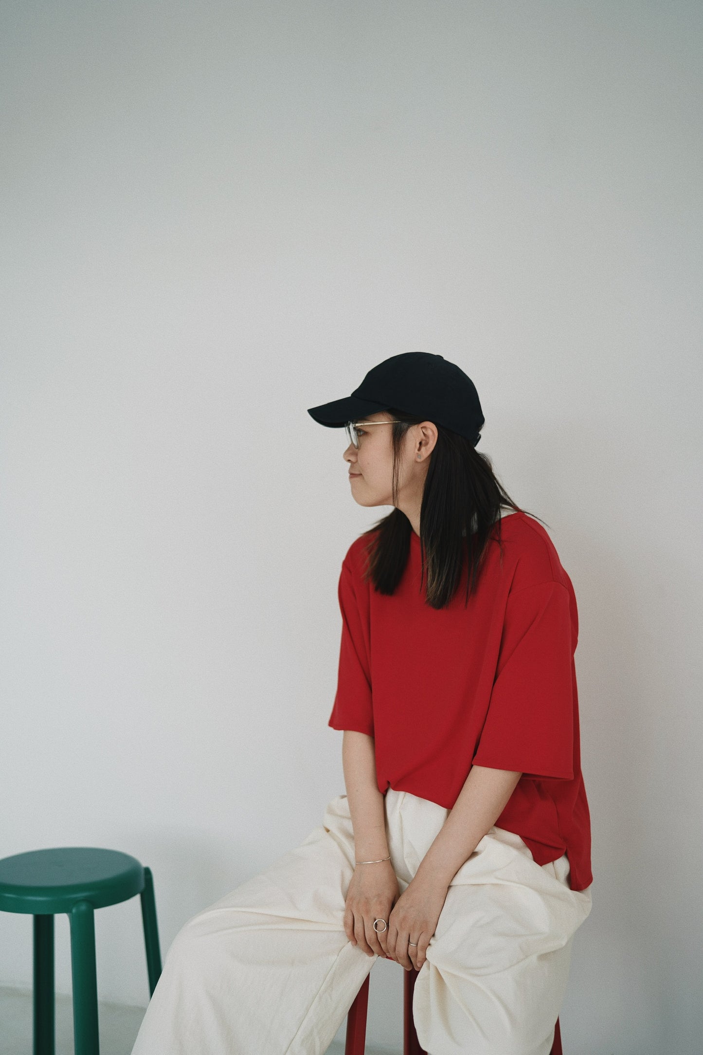 闊領一字Tee
