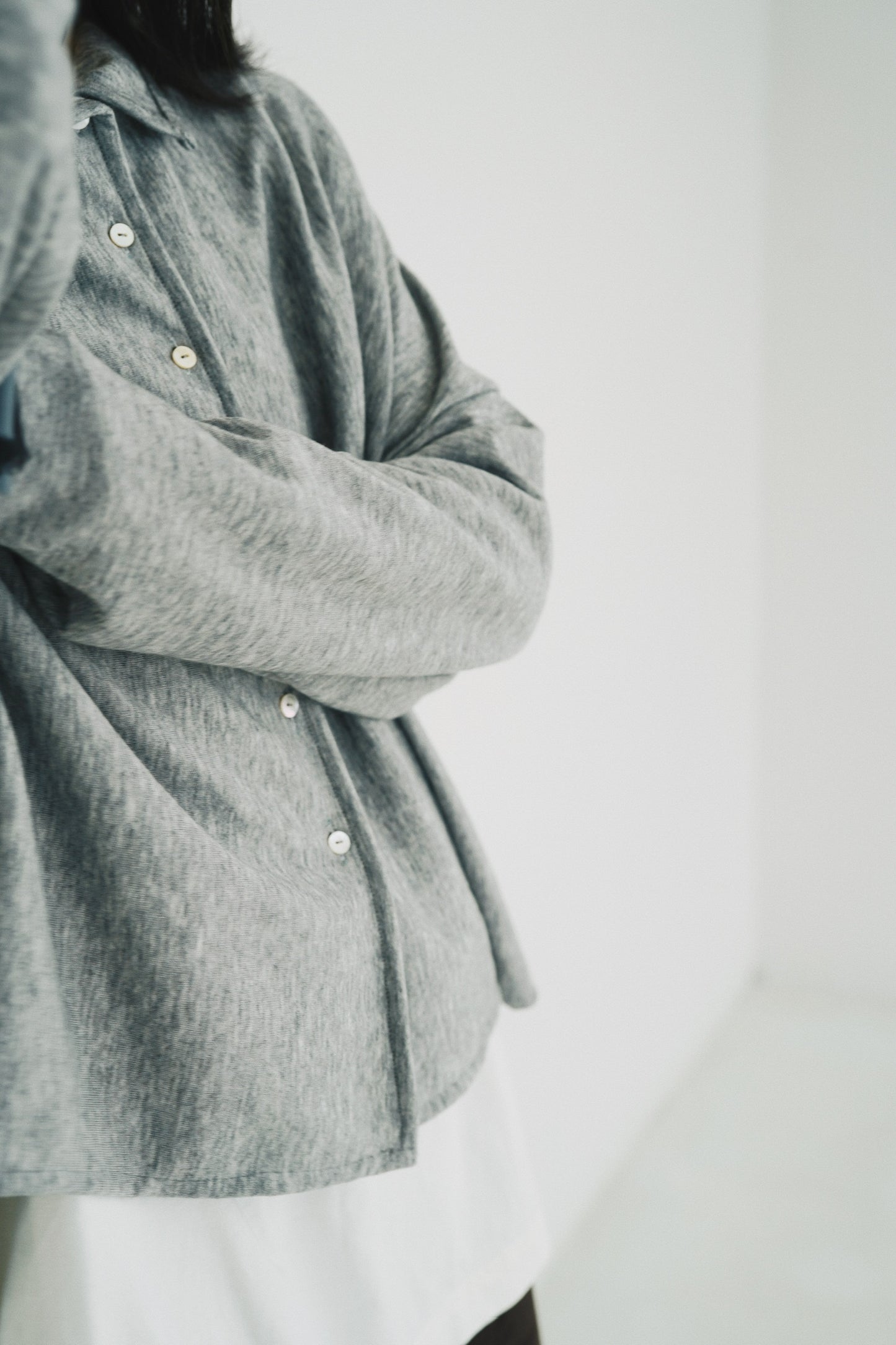 一字領闊身外套