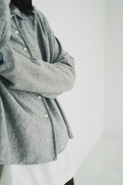 一字領闊身外套